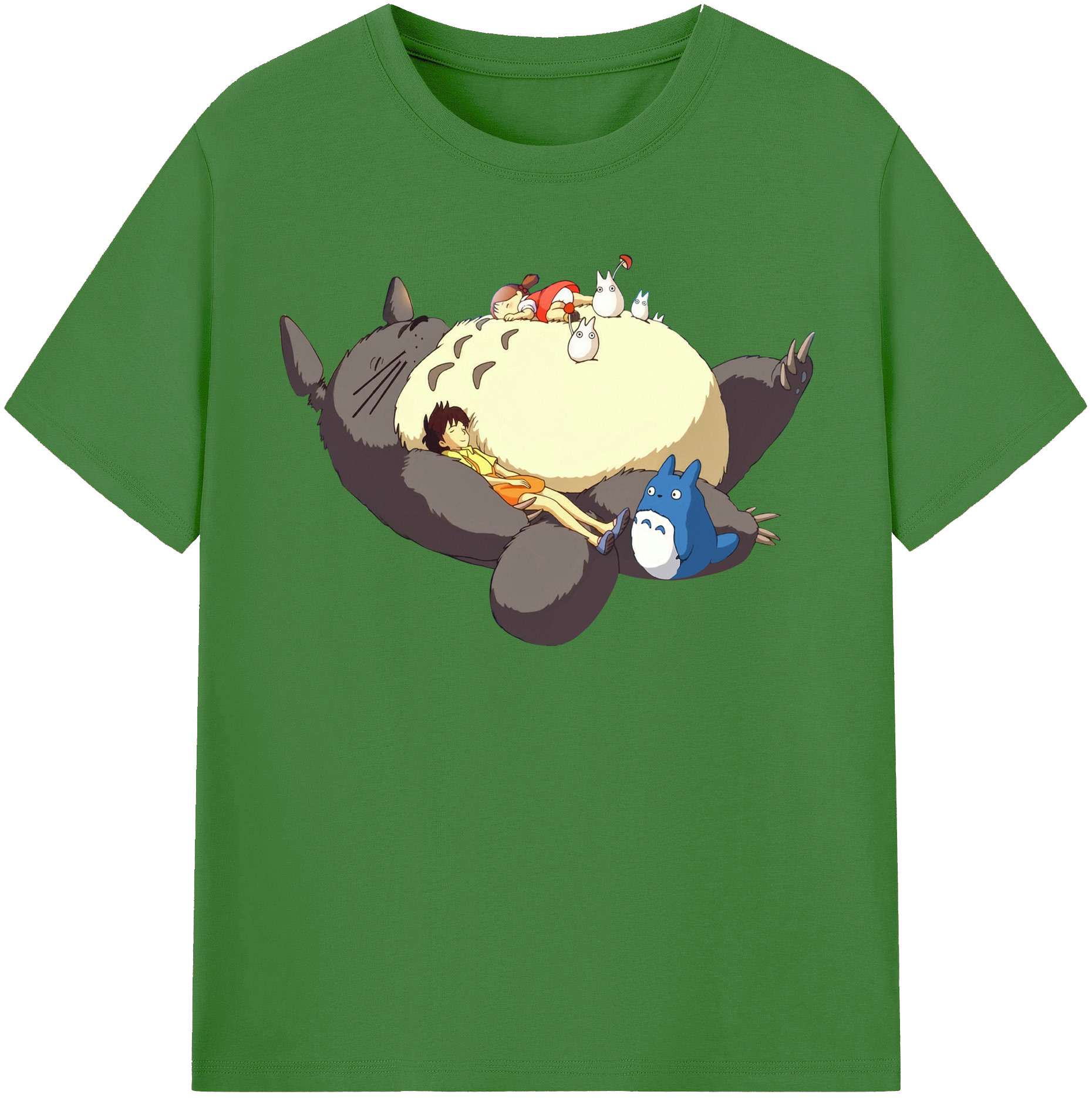 （画像用） となりのトトロ 草壁メイ 草壁サツキ My Neighbor Totoro Satsuki Kusakabe Mei Kusakabe レディースカジュアルプリントTシャツ（綿100％）